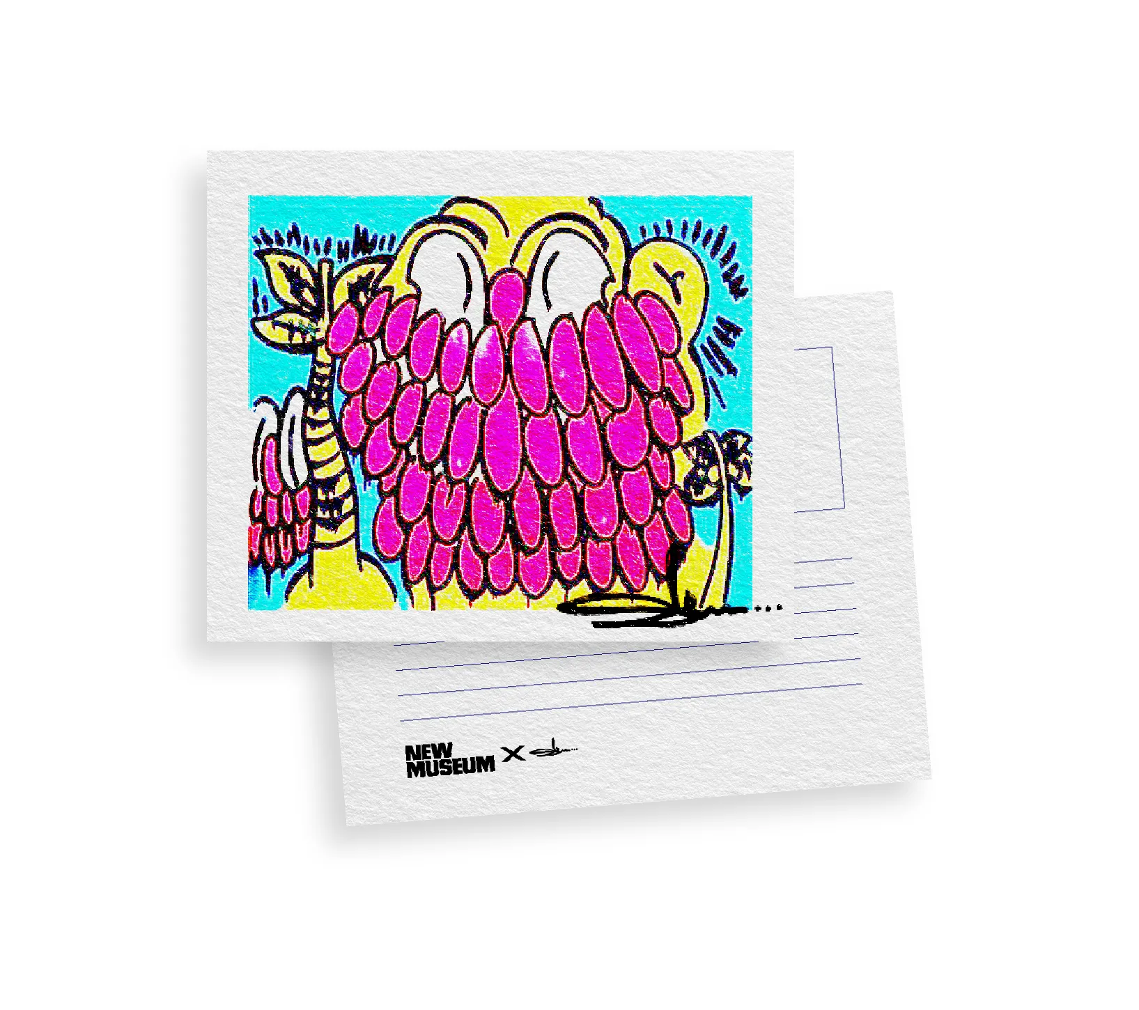 Slawn collaboration postcards